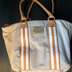 Michael Kors tan and burnt orange bag